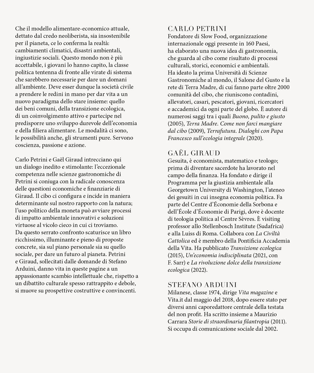 Il gusto di cambiare. la transizione ecologica come via per le felicità