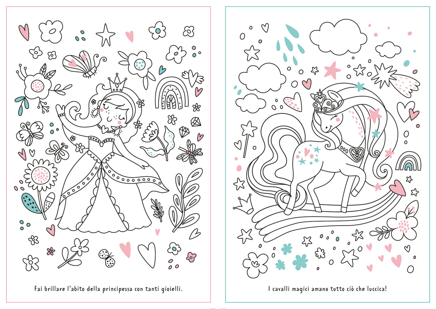 Regno magico. Colora con i glitter