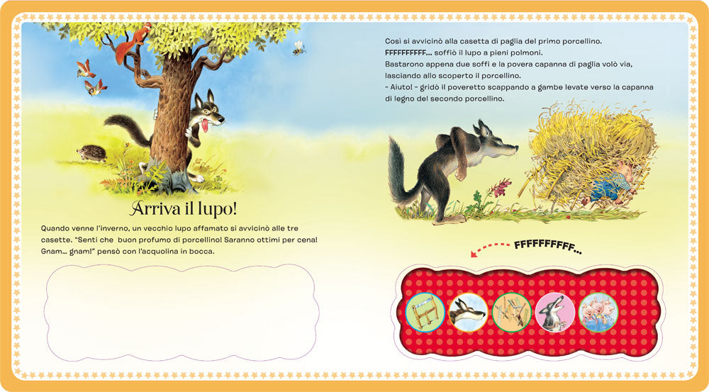 Tre porcellini . Fiabe premi e ascolta