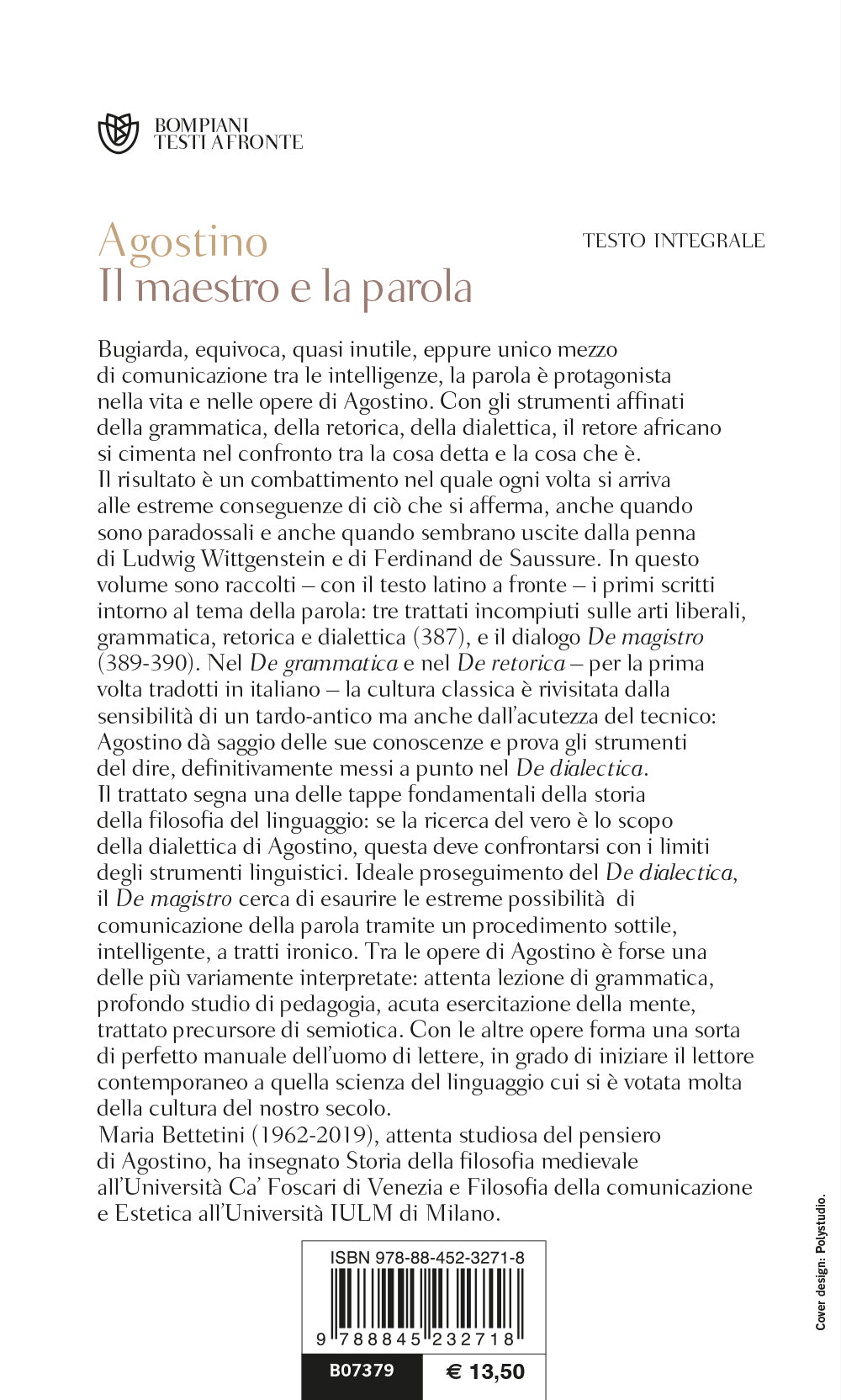 Il maestro e la parola. Il maestro, la dialettica, la retorica, la grammatica. Testo latino a fronte
