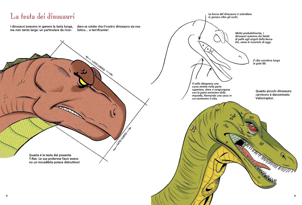 Disegnare dinosauri. Corso di disegno