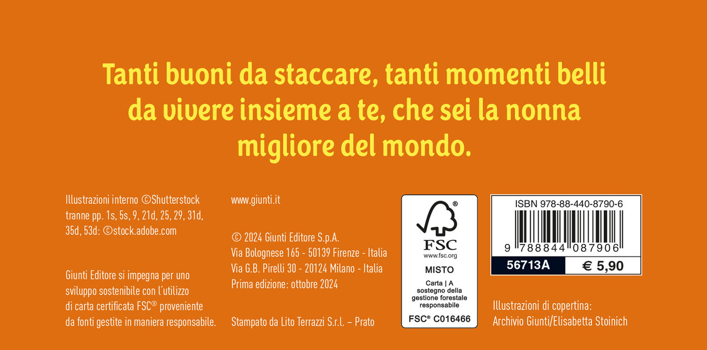 Coupon per la nonna. Buoni per momenti unici da vivere insieme!