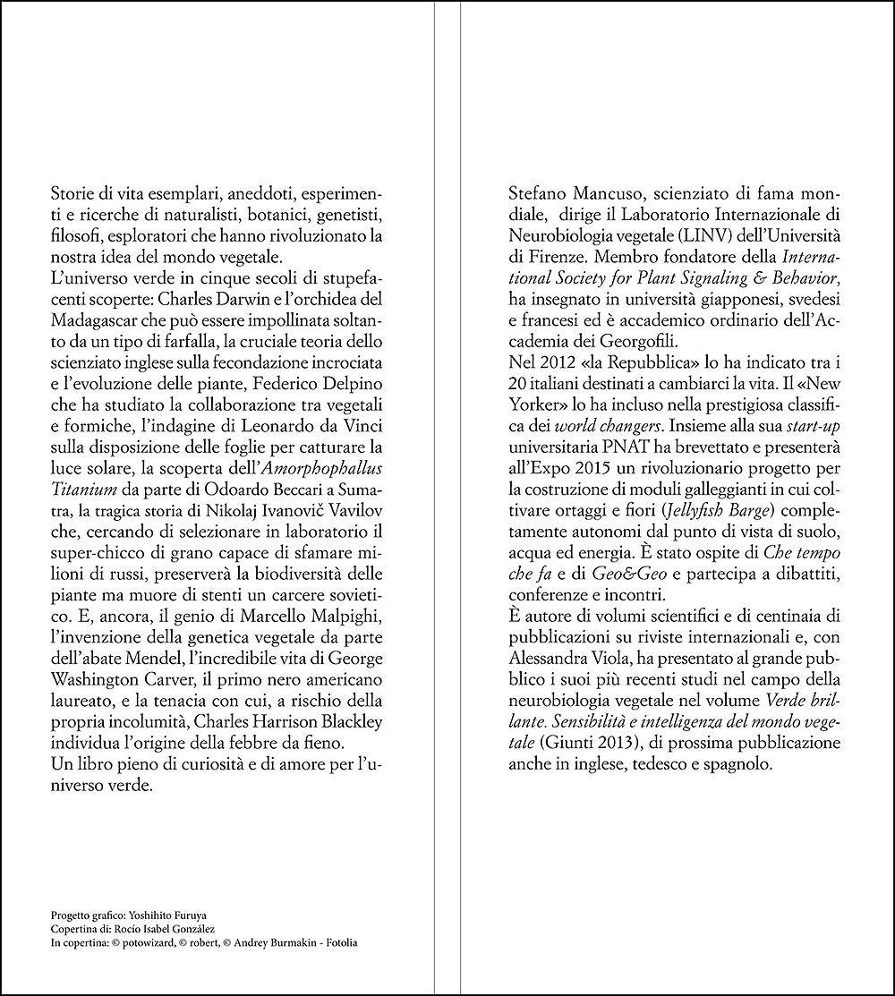 Uomini che amano le piante. Storie di scienziati del mondo vegetale