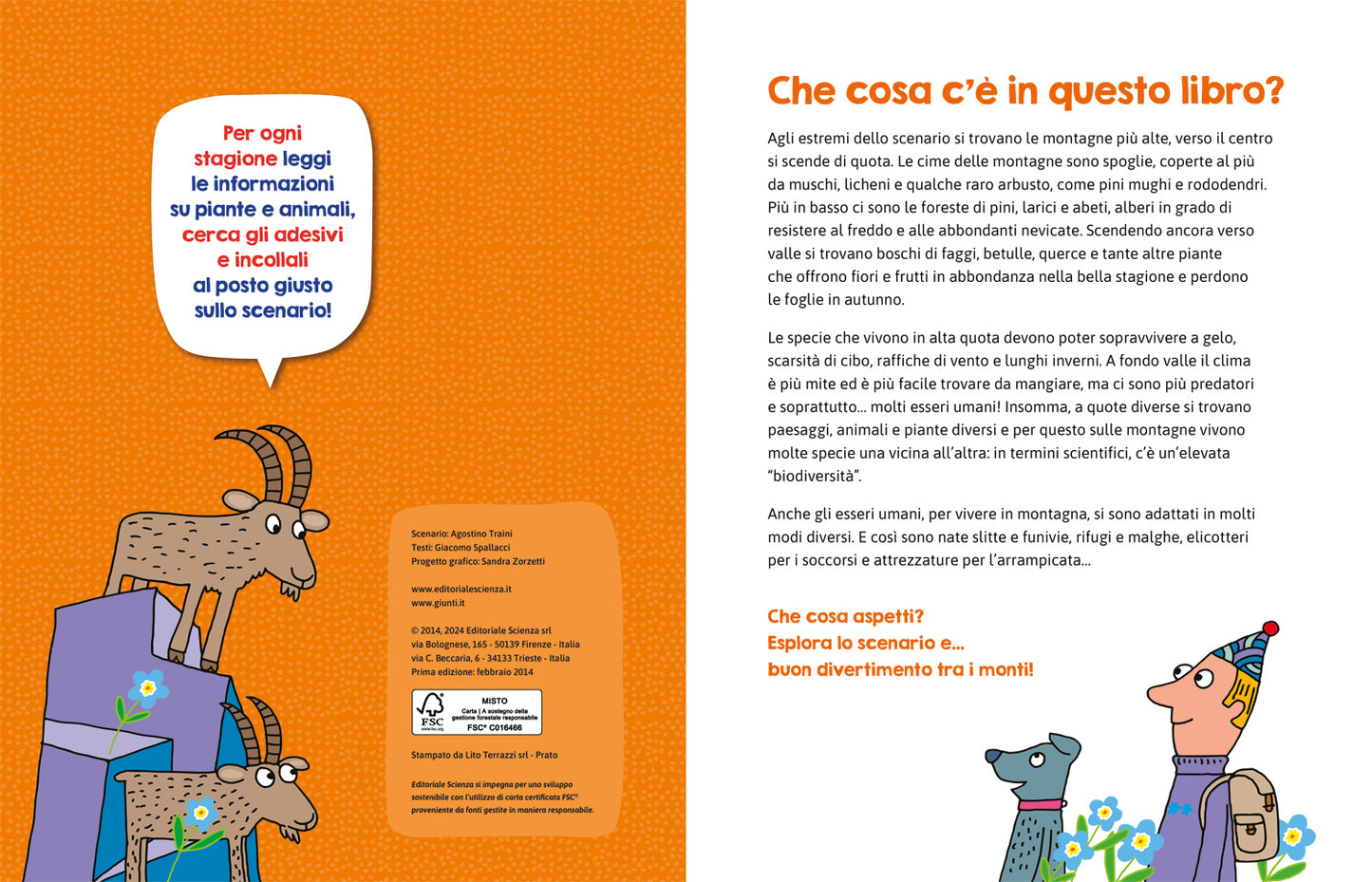 La montagna. Con più di 100 adesivi!