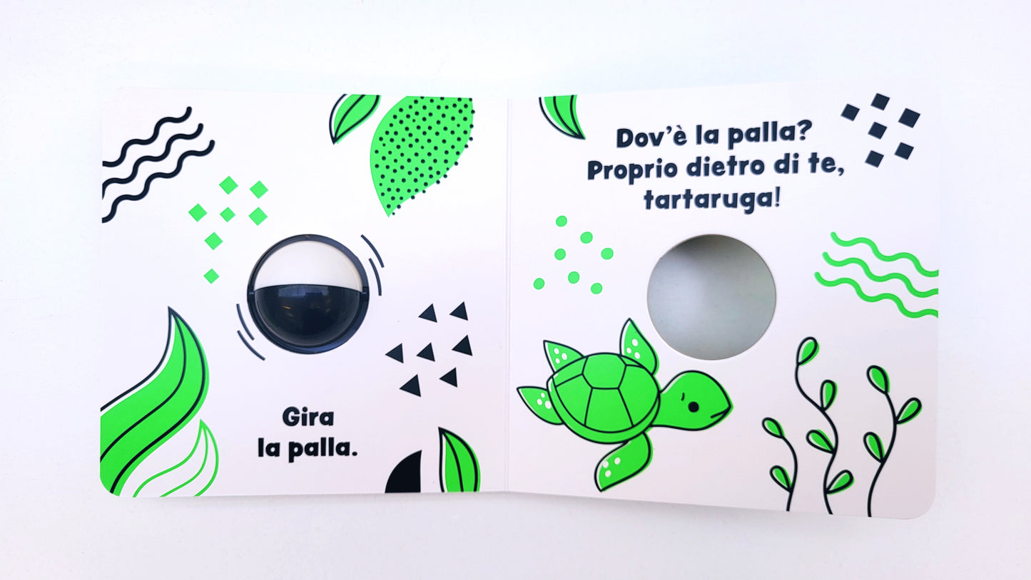 Gira e gioca con gli animali verdi