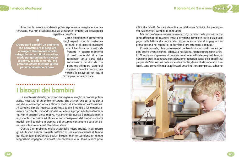 Il metodo Montessori 3-6 anni per crescere tuo figlio da 3 a 6 anni . e aiutarlo a esprimere il suo potenziale