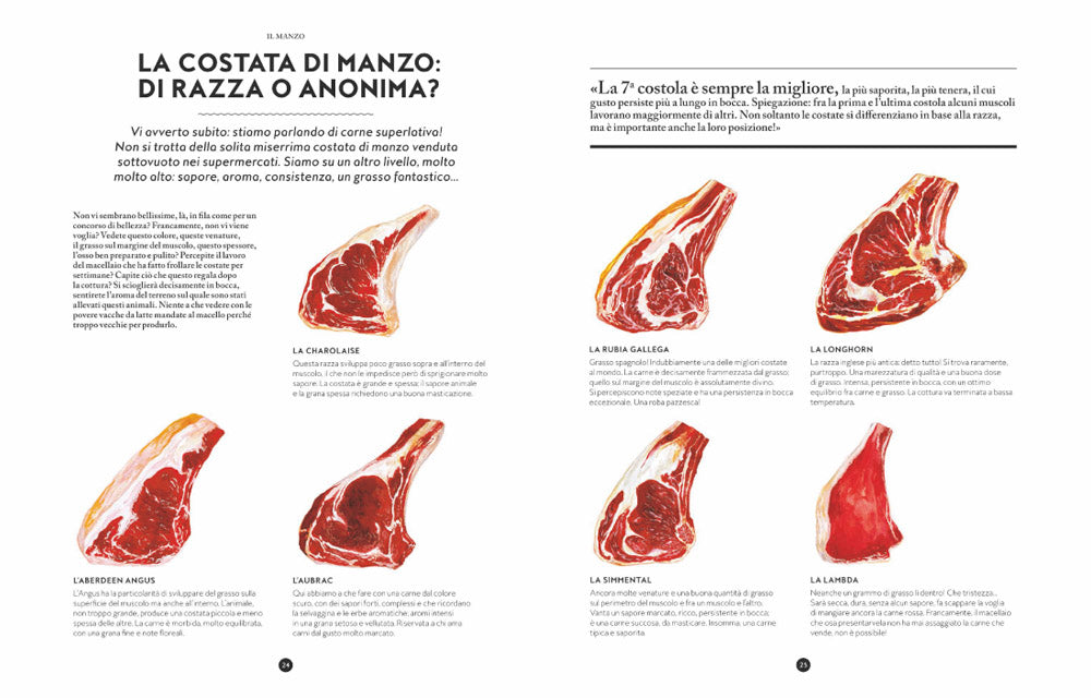 Il grande libro della carne. Tutte le razze, le provenienze, i tagli e le tecniche di cottura