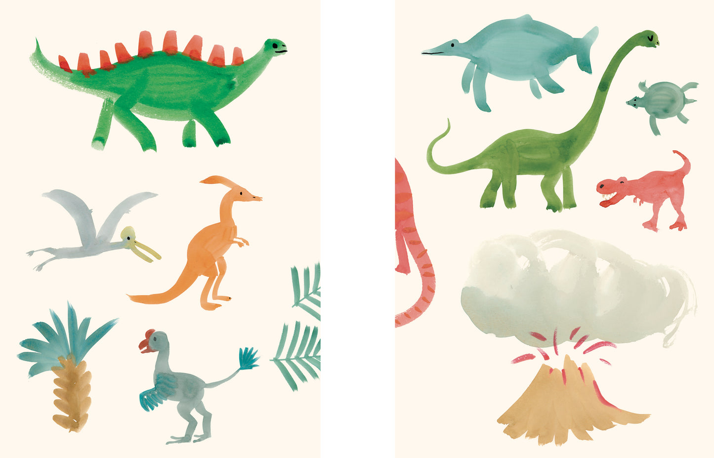 Dinosauri in 3 colpi di pennello