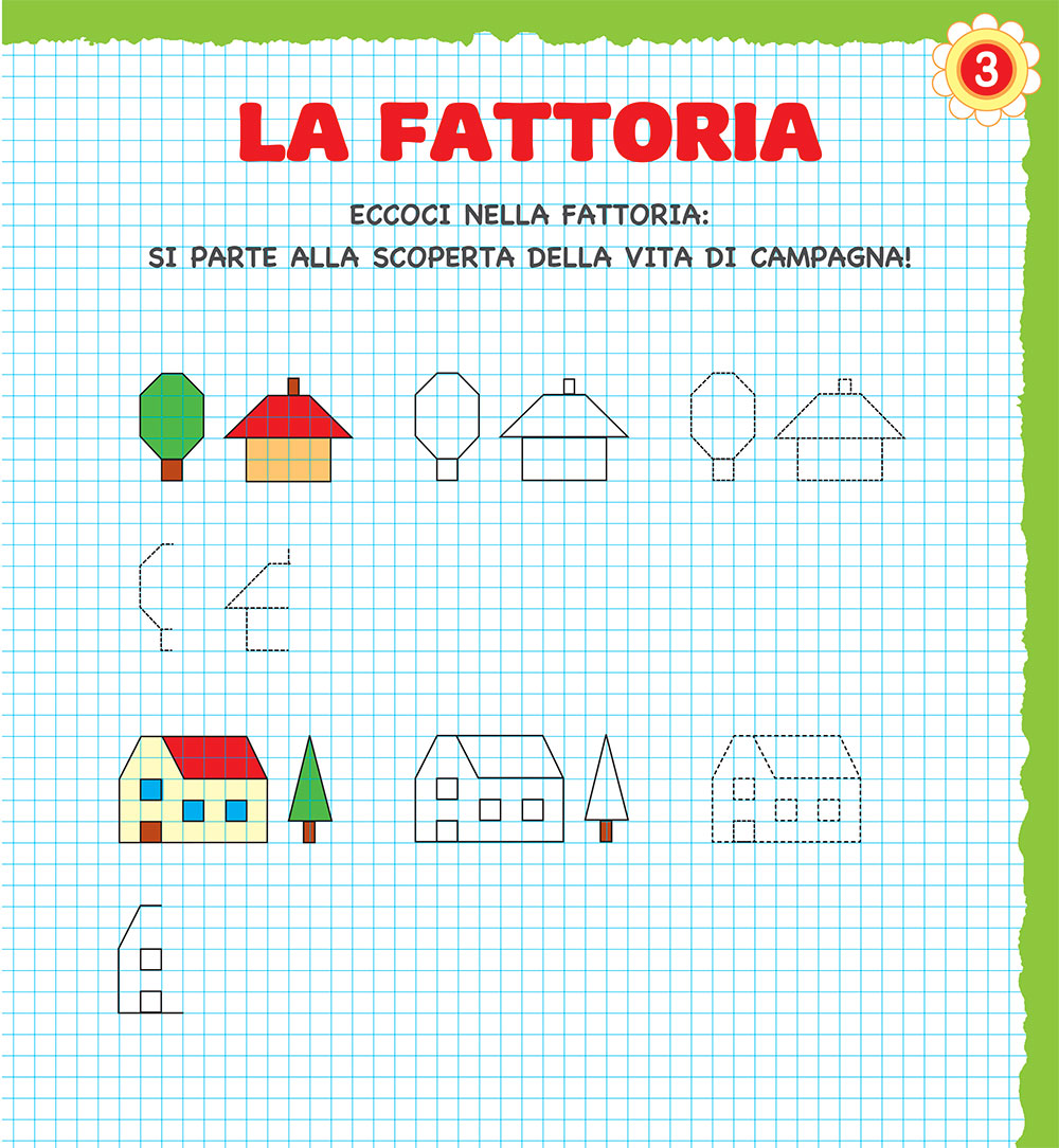 La fattoria. Cornicette facili facili