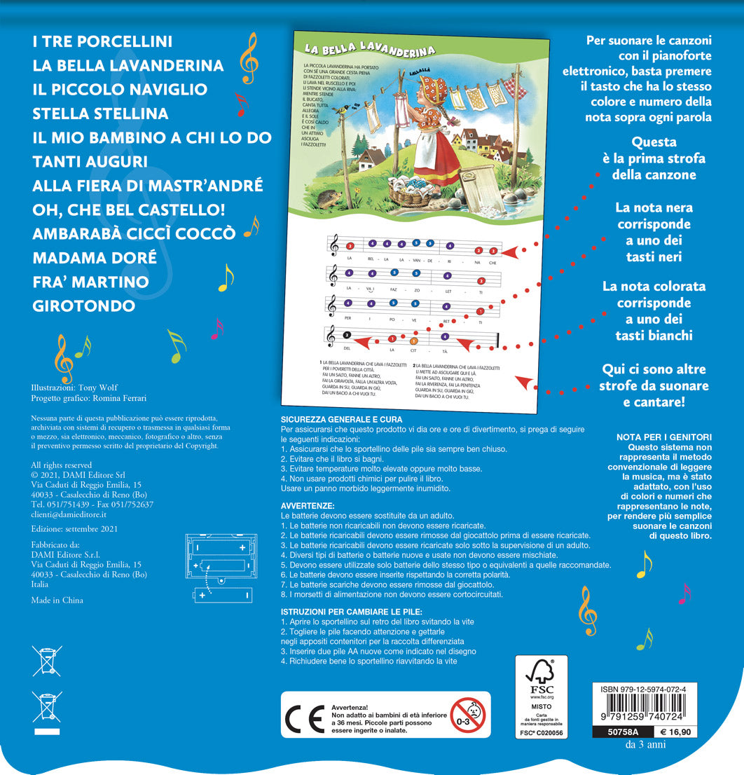 Il Libro Pianoforte. Con 12 famose canzoncine da leggere, cantare e suonare!