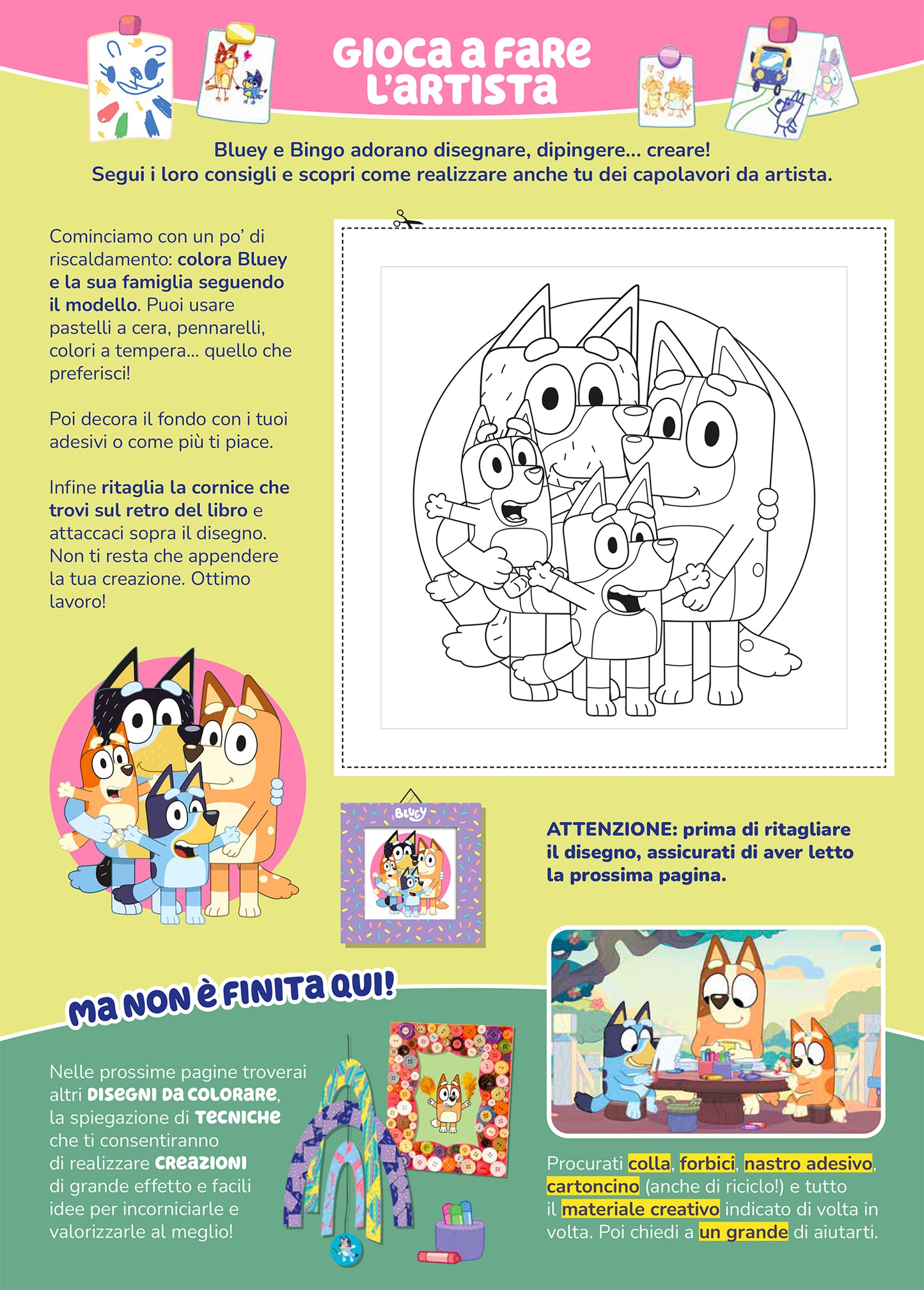 Bluey. Crea con Bluey + Quadro su tela