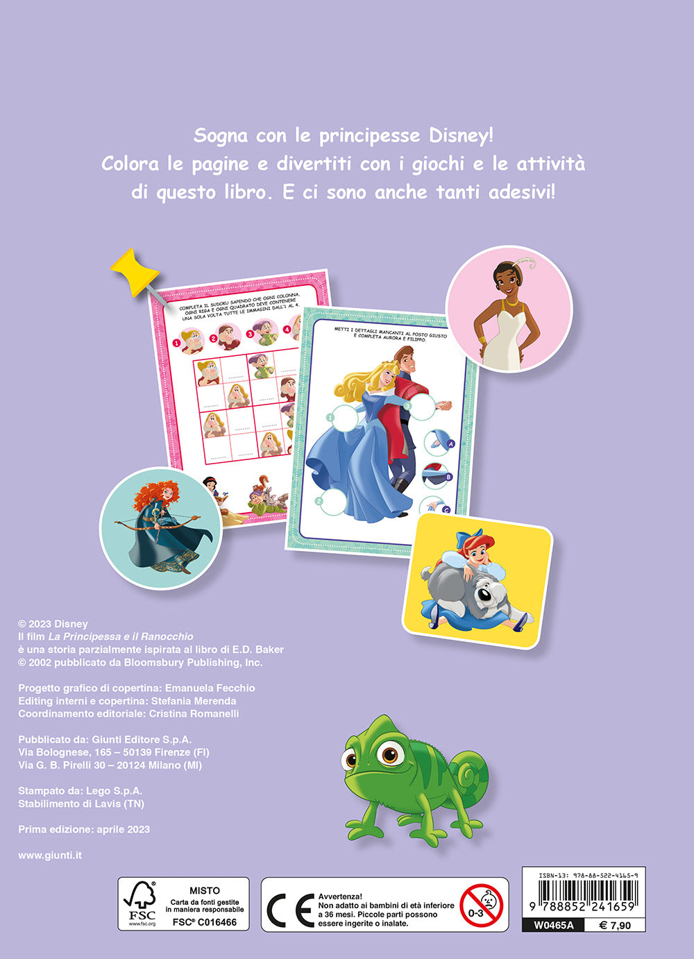 Disney Princess - 100 Pagine per... colorare, leggere, giocare!. Con tanti adesivi