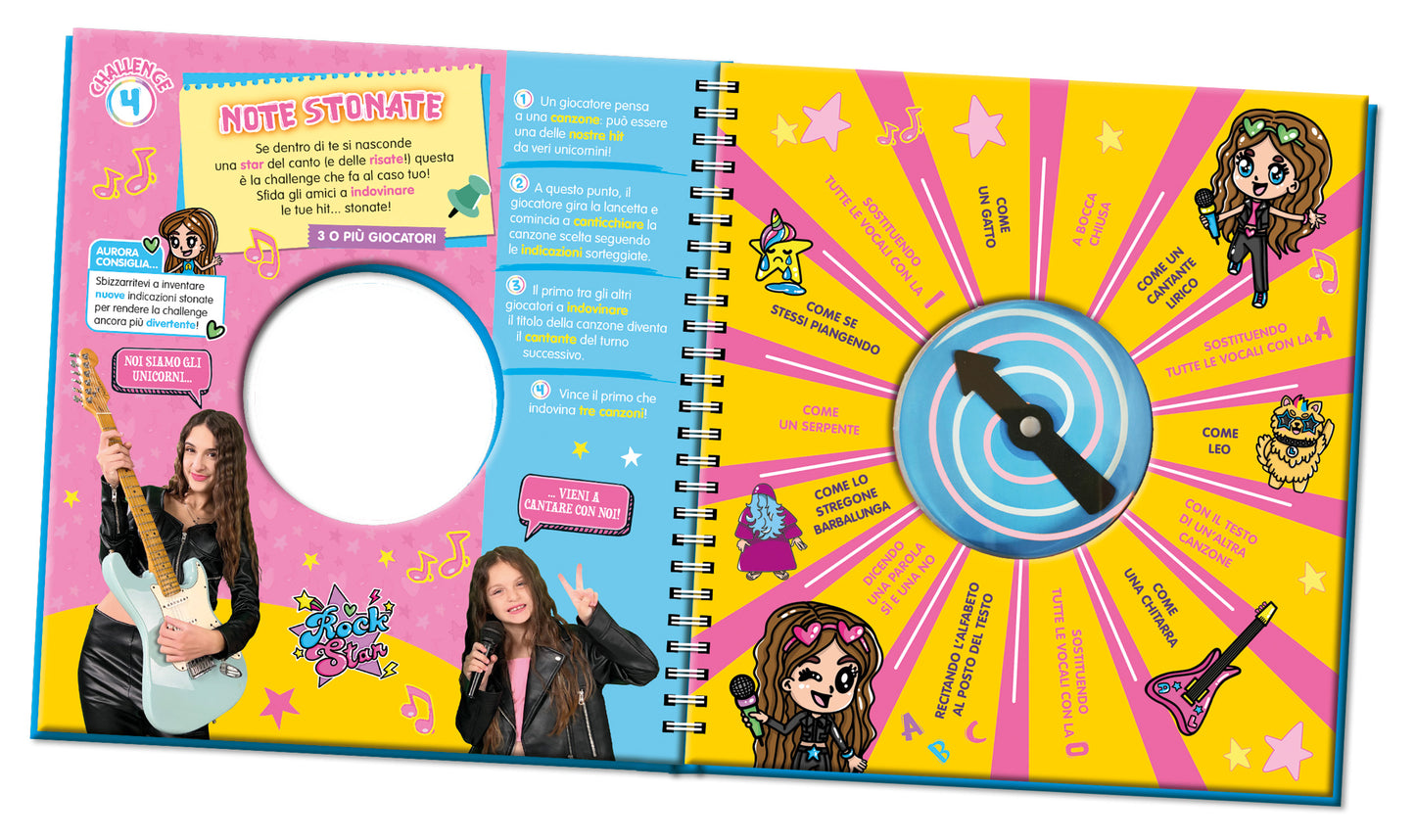 Aurora e Ludovica. Libro Spinner. Unicorn Challenge