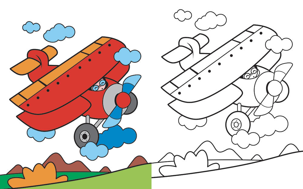 Colorare in 3D - Veicoli. Tante pagine da colorare - 5 soggetti da costruire