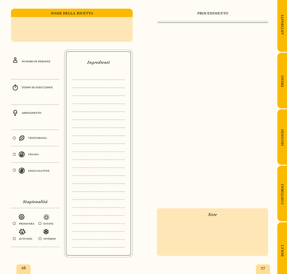 TACCUINO DEL GASTRONOMO. LE MIE RICETTE, LE MIE RECENSIONI