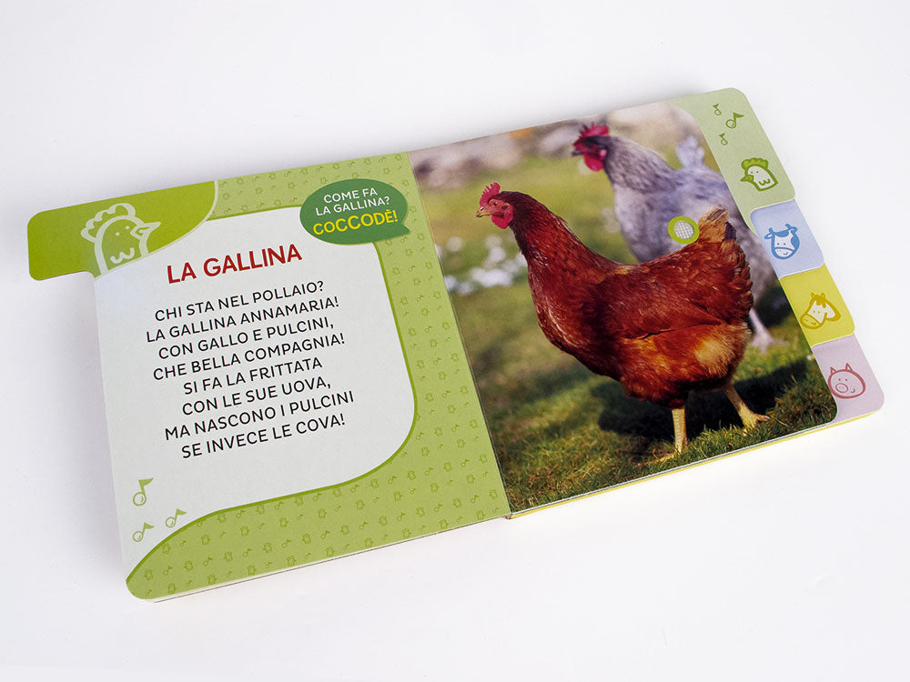 Animali della fattoria. Primi suoni. 6 versi da ascoltare!