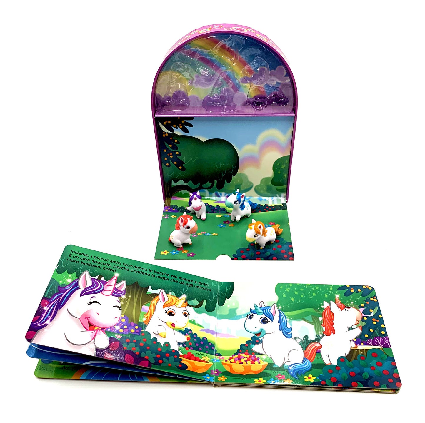 Gli amici Unicorni. Con 4 personaggi 3D e 1 scenario per giocare!