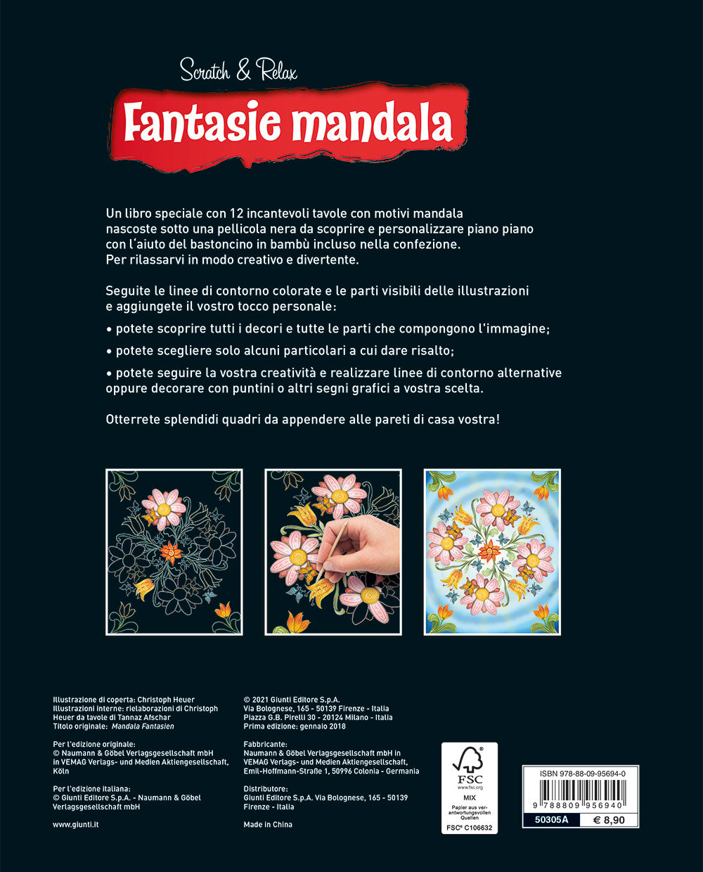 Fantasie mandala. 12 incantevoli immagini da scoprire e trasformare per rilassarsi in modo creativo
