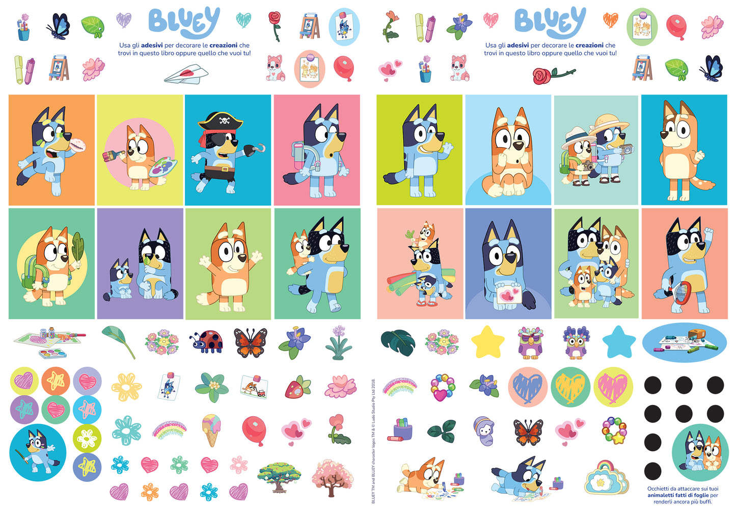 Bluey. Crea con Bluey + Quadro su tela