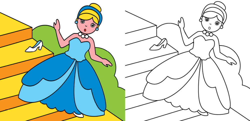 Le bambine colorano con i pennarelli magici. Fate, ballerine, principesse, cuccioli e tanto altro - Con 4 pennarelli magici