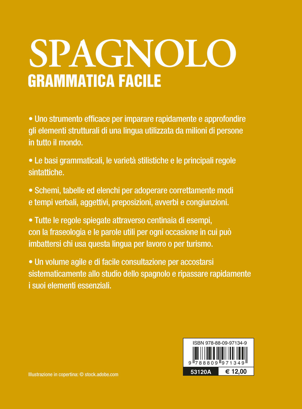 Spagnolo. Grammatica facile. Fonetica, sostantivi, aggettivi, pronomi, avverbi, preposizioni, verbi, sintassi