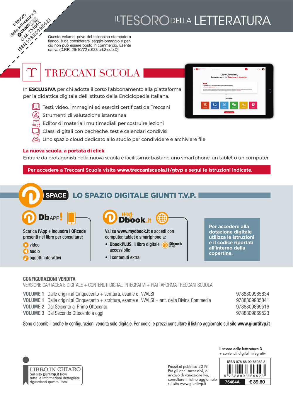 Il tesoro della Letteratura Vol 3