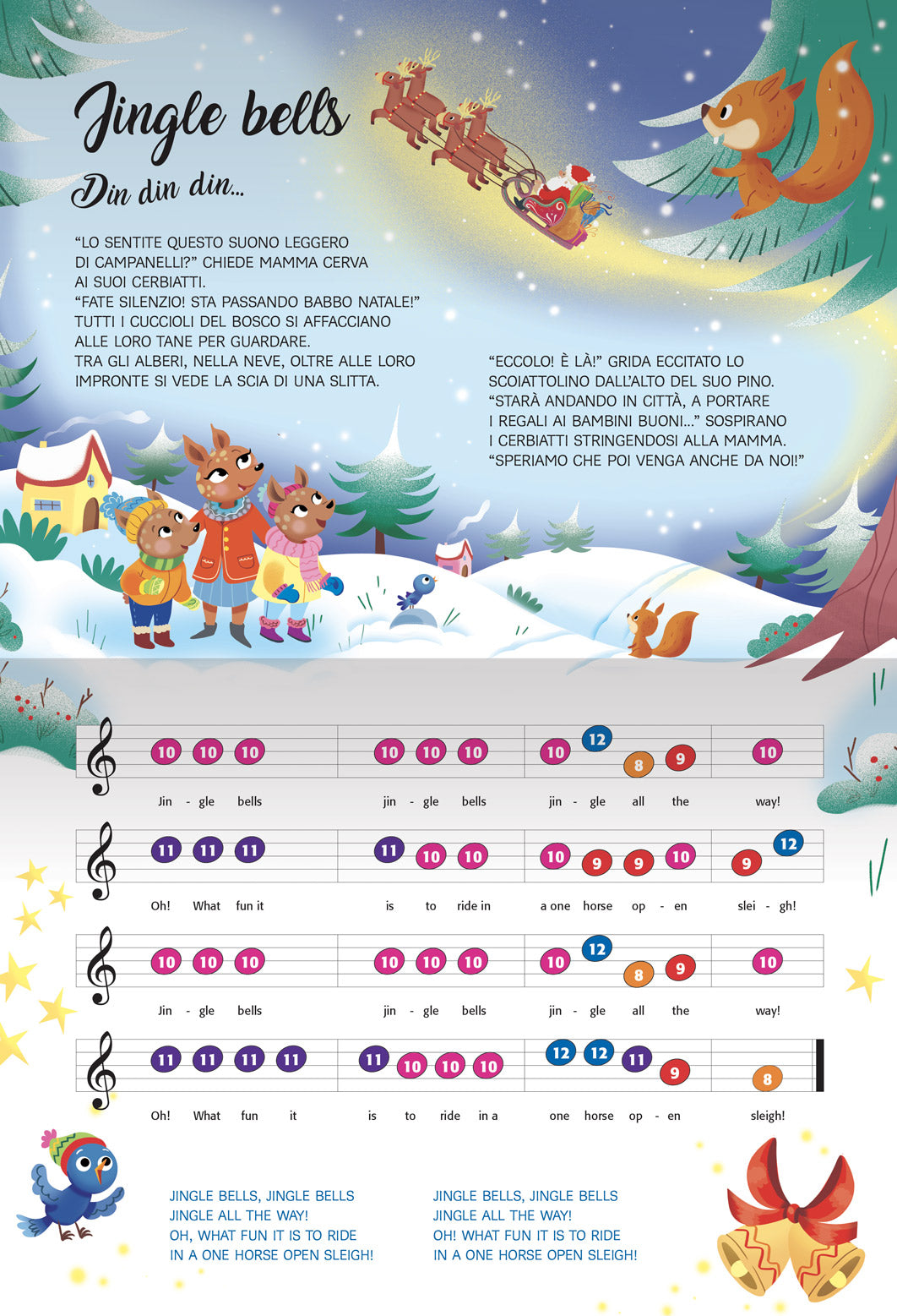 Il libro pianoforte di Natale. Con 8 famose canzoncine da leggere, cantare e suonare!