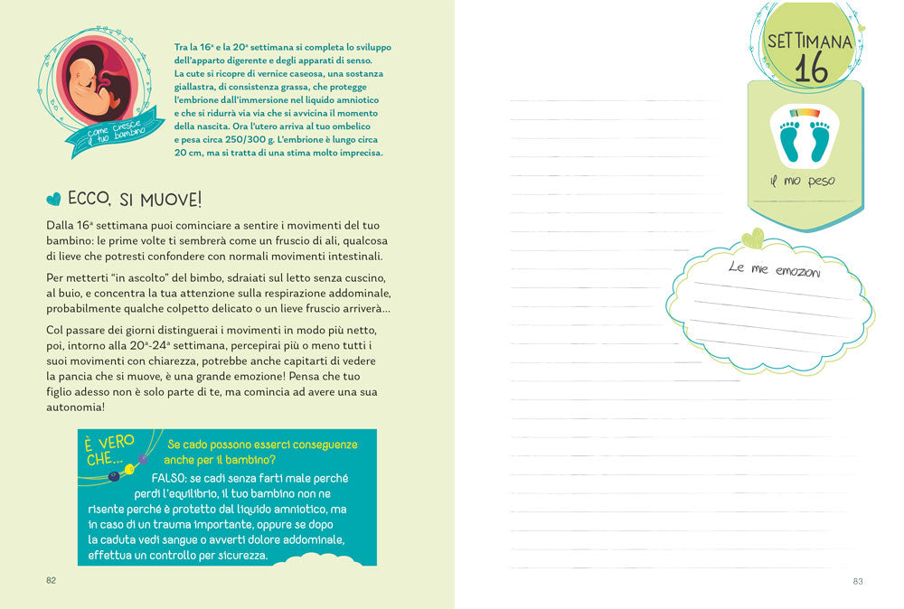 Agenda della gravidanza. settimana per settimana tutto quello che serve sapere