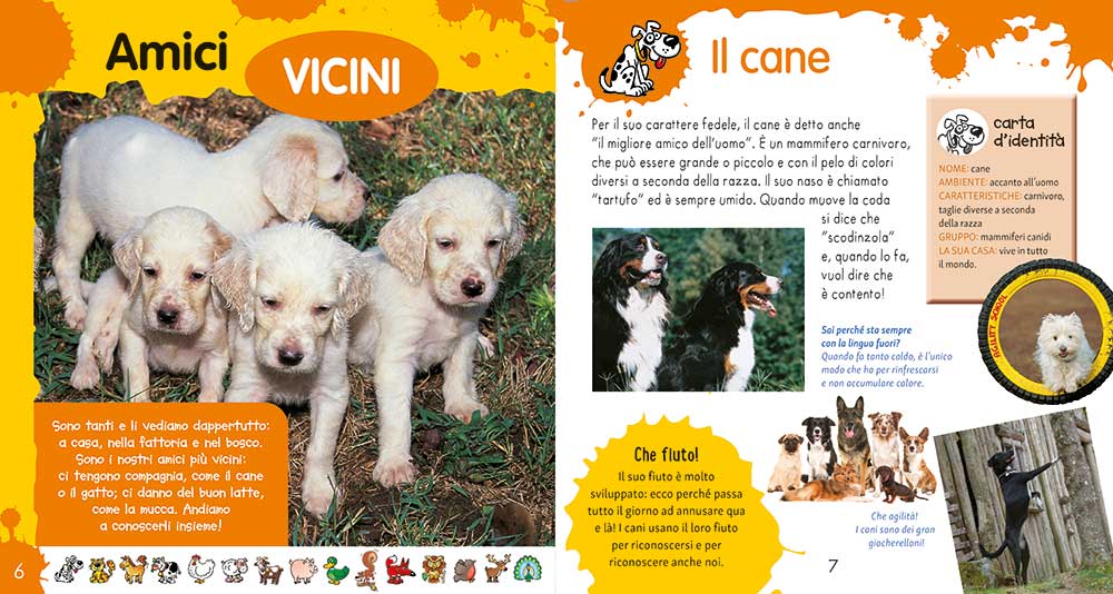 AMICI ANIMALI. con stickers