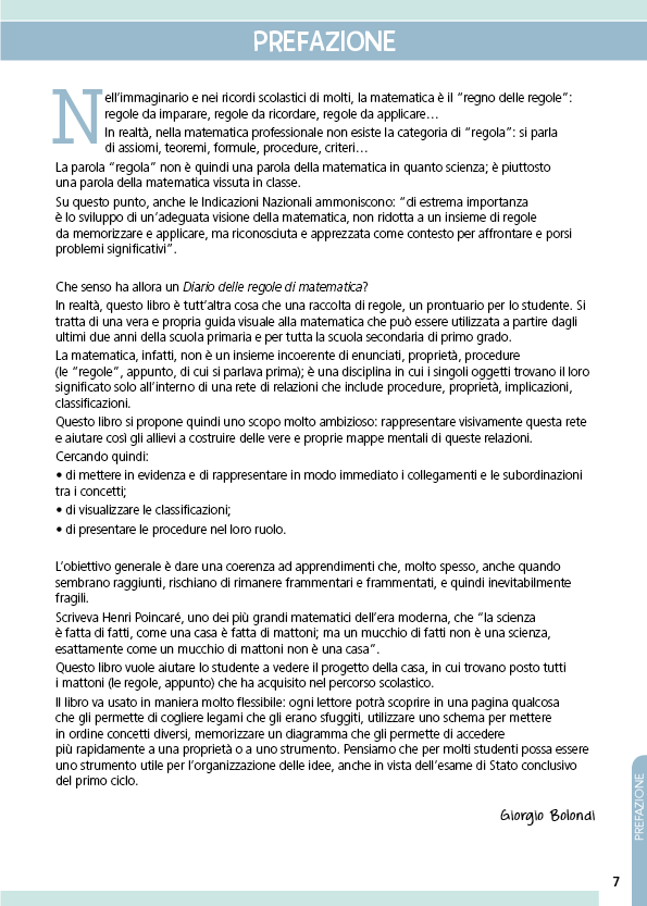 Il Diario delle regole di Matematica. Mappe, Schemi e tabelle