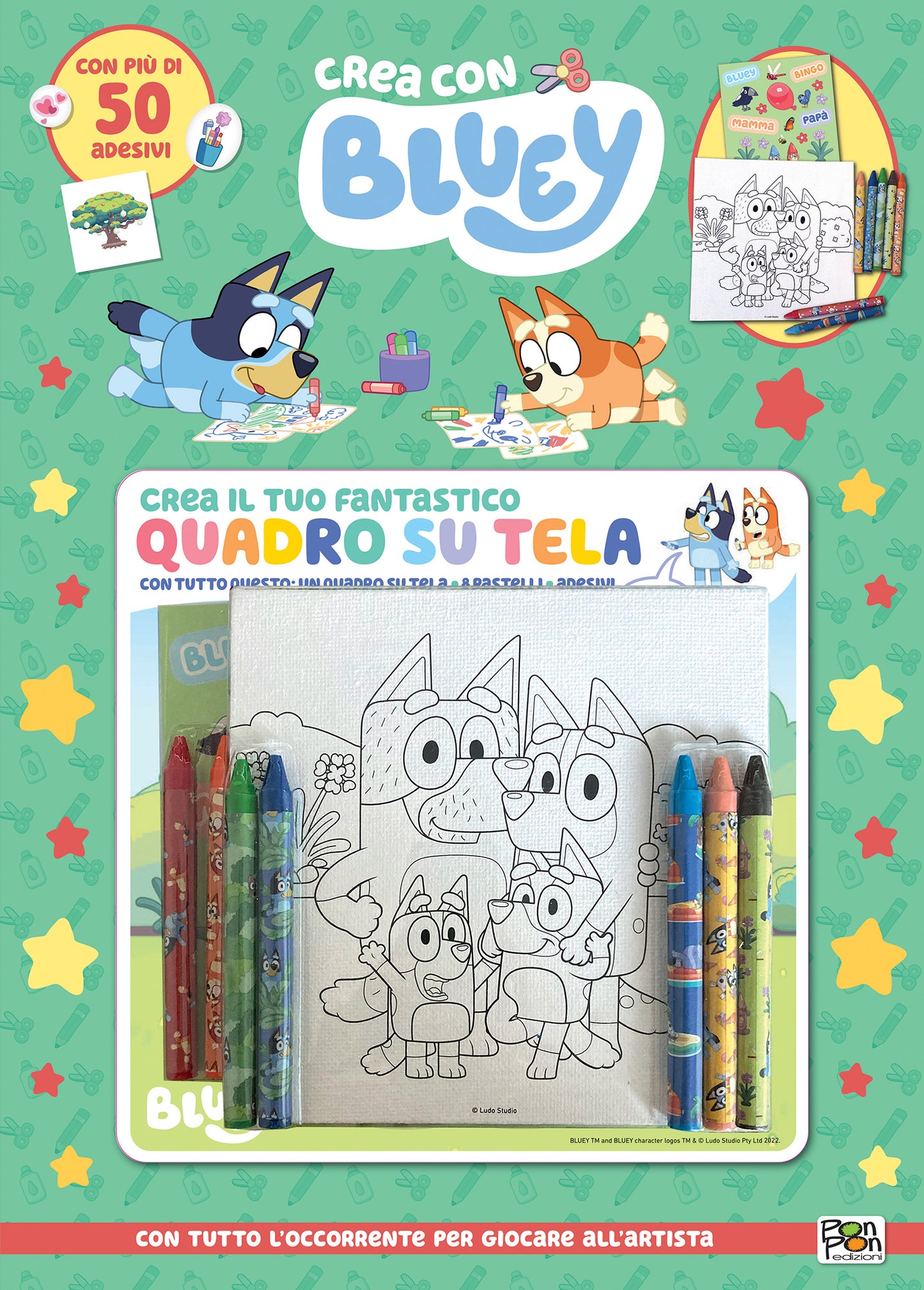 Bluey. Crea con Bluey + Quadro su tela