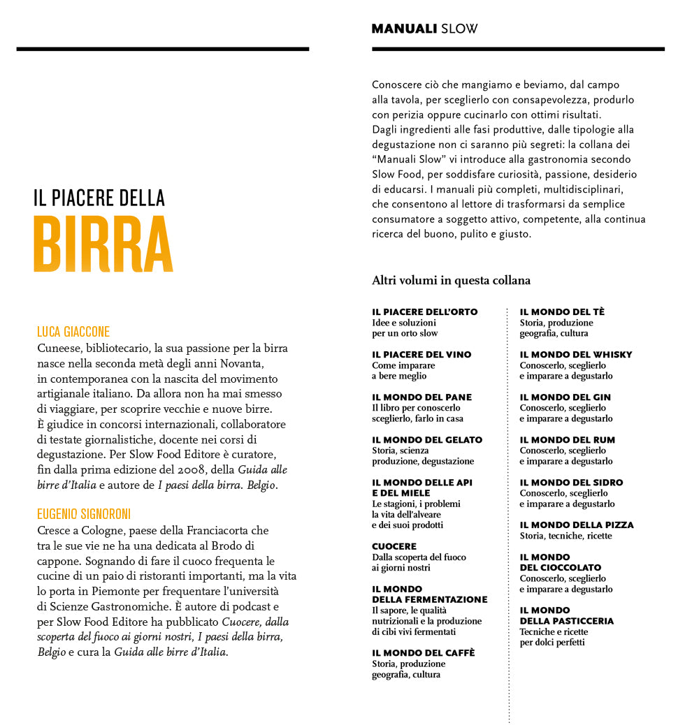 IL PIACERE DELLA BIRRA. VIAGGIO NEL MONDO DELLA BEVANDA PIU' ANTICA