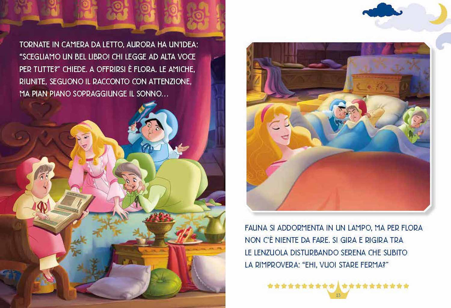 Sogni meravigliosi 5 minuti prima di dormire Disney Princess. In maiuscolo