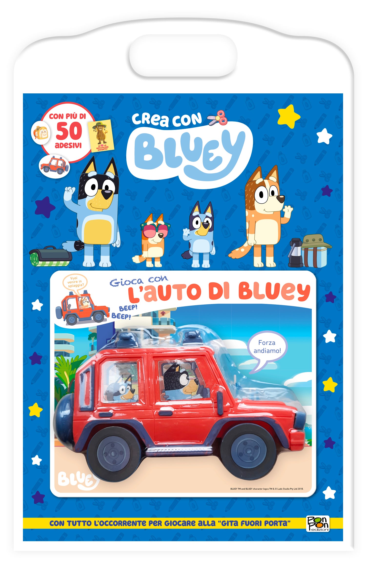 Bluey. Crea con Bluey + Auto di Bluey