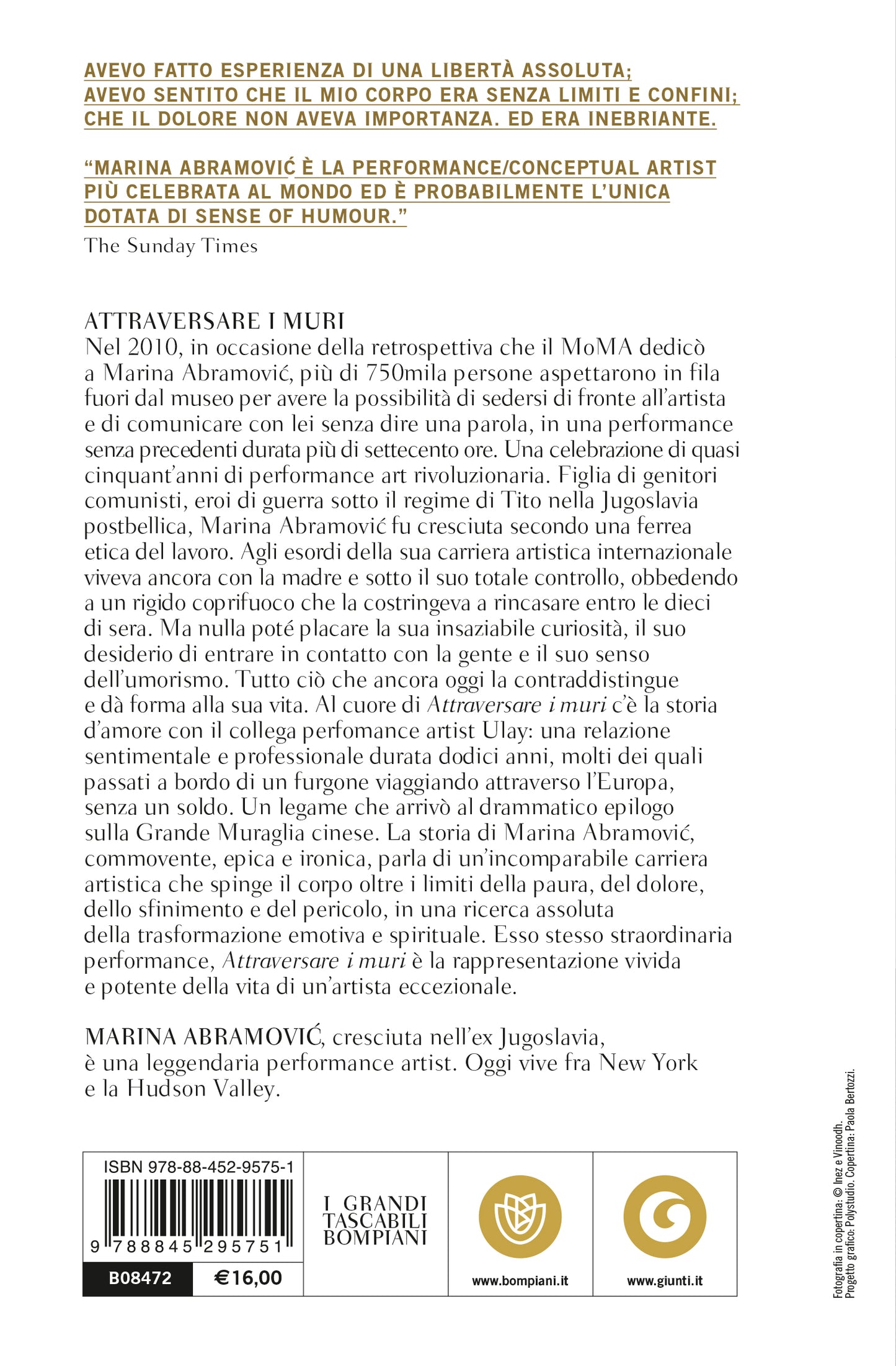 Attraversare i muri. Un'autobiografia