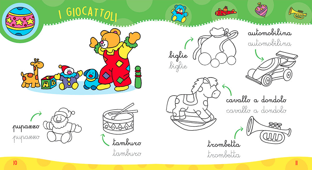 Prime parole imparo e coloro