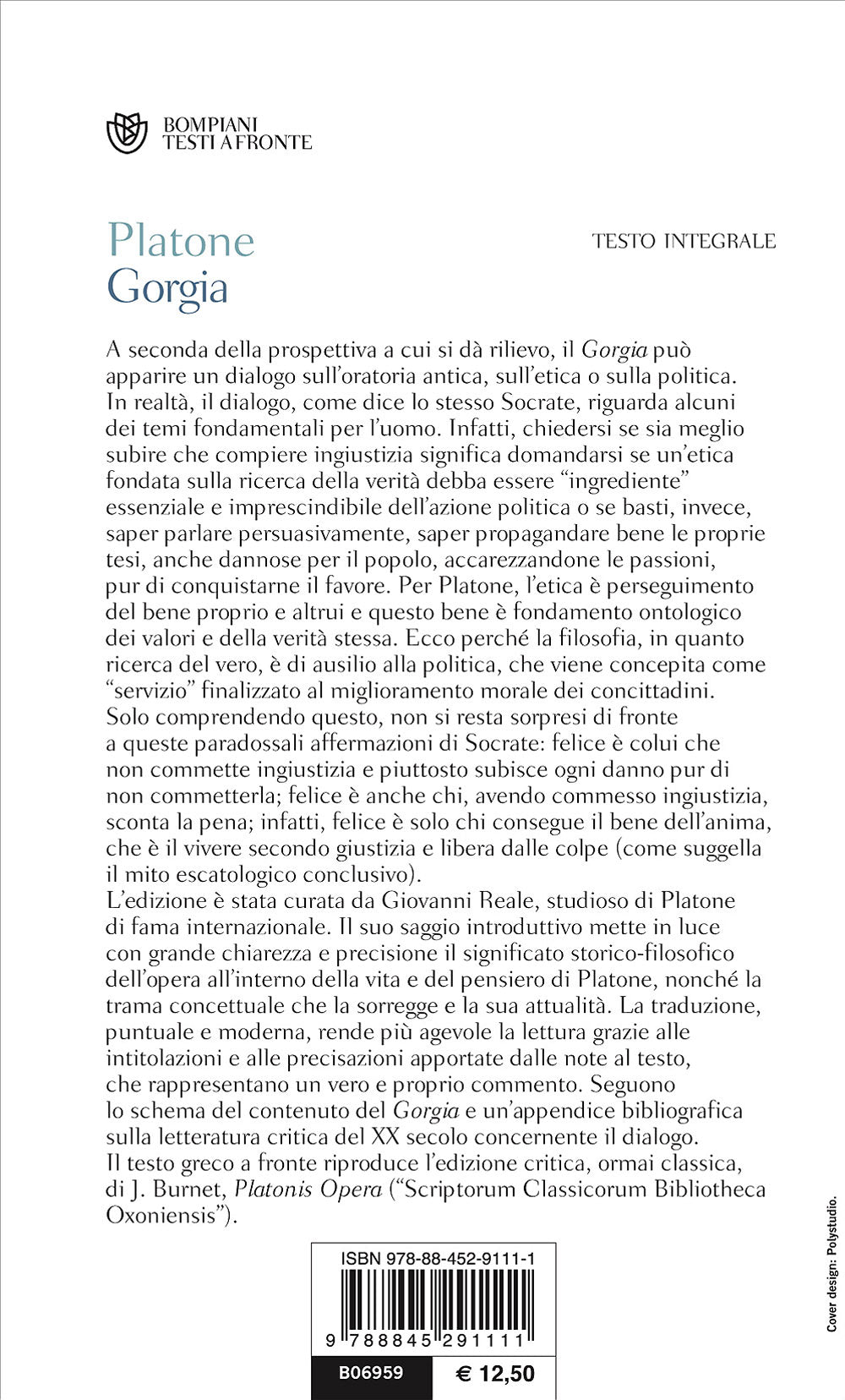 Gorgia. Testo greco a fronte