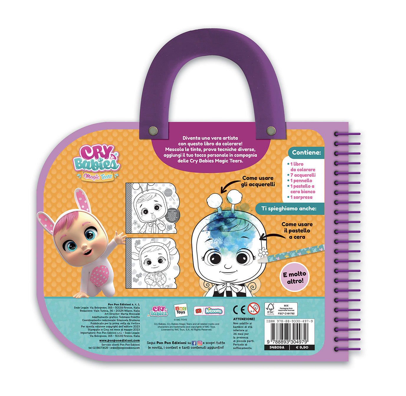 Cry Babies. I colorelli. Valigetta con acquerelli