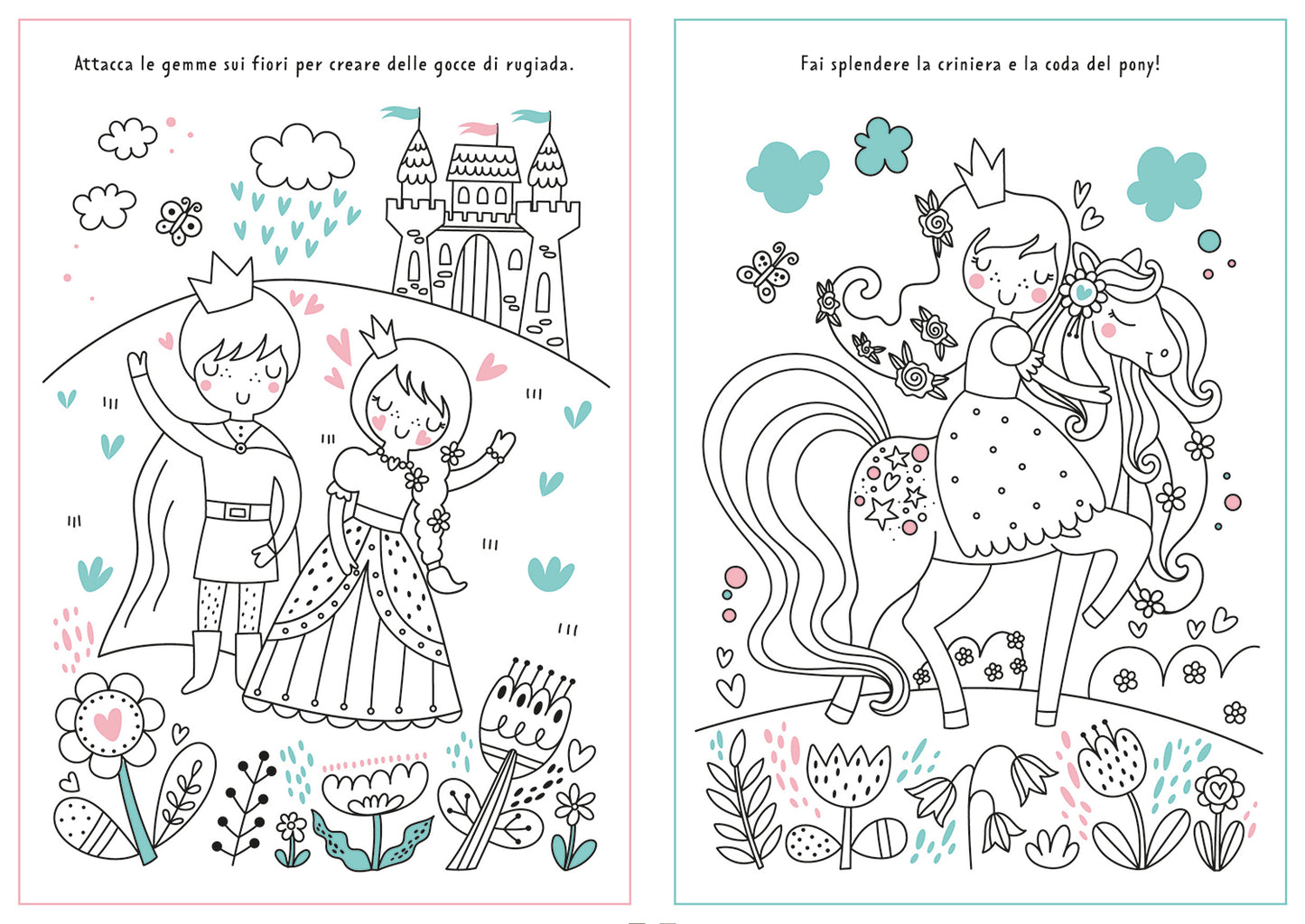 Regno magico. Colora con i glitter