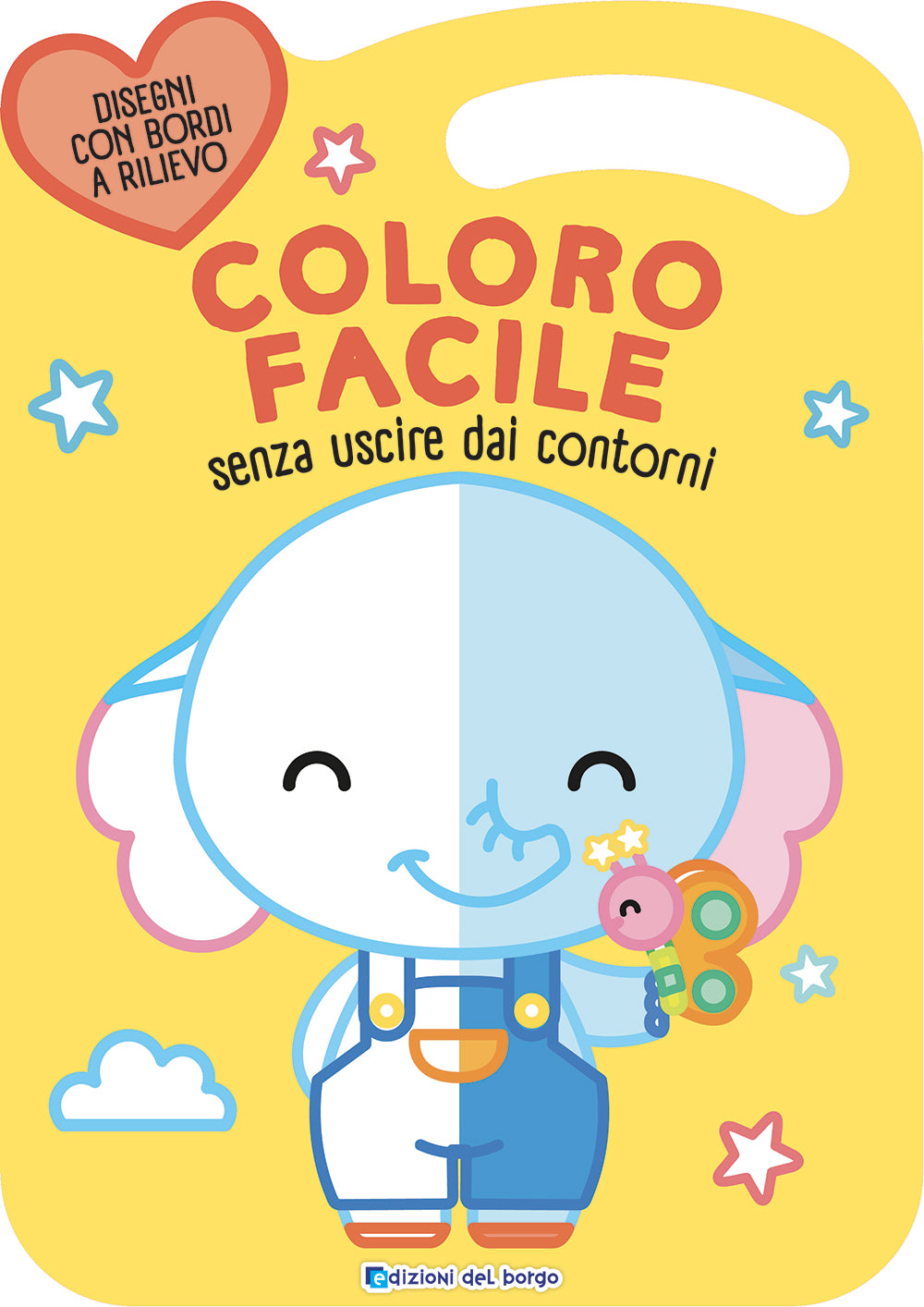 Coloro facile - Elefante. senza uscire dai contorni