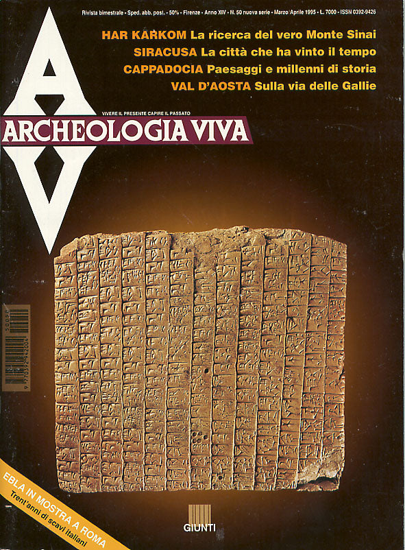 Archeologia Viva n. 50 - marzo/aprile 1995. Rivista bimestrale
