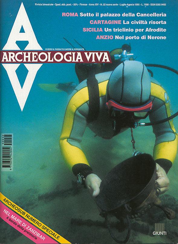 Archeologia Viva n. 52 - luglio/agosto 1995. Rivista bimestrale