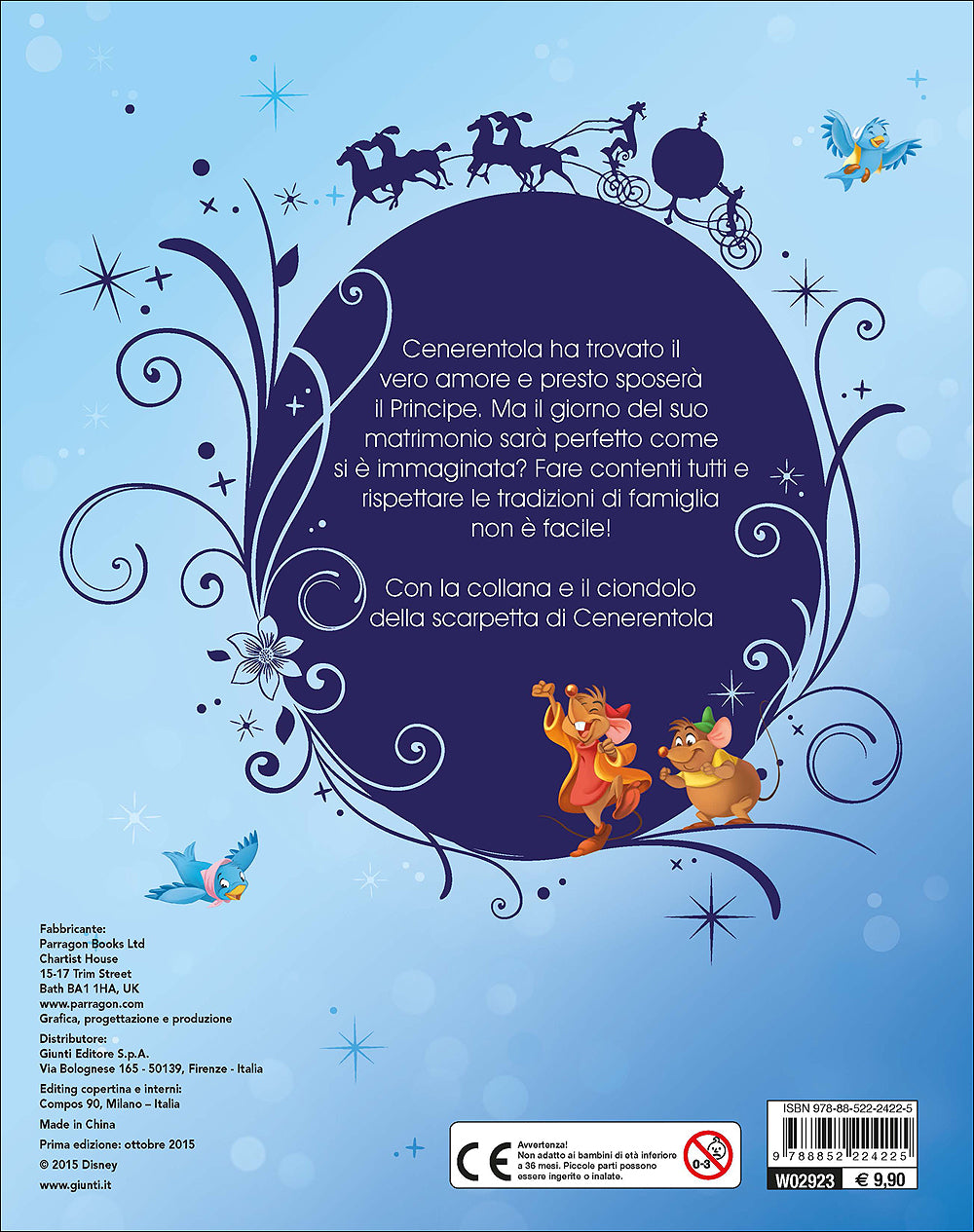 Libro gioiello - Principesse. Il matrimonio di Cenerentola. Con la collana e il ciondolo da Principessa