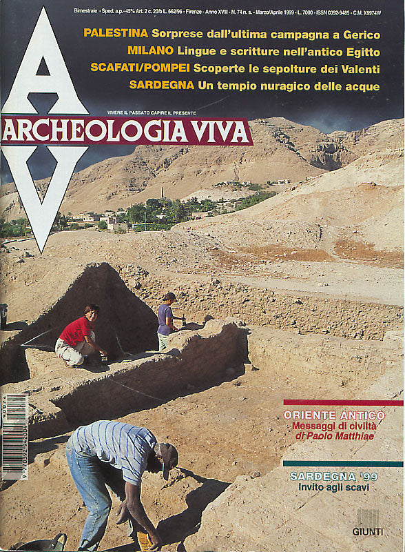 Archeologia Viva n. 74 - marzo/aprile 1999. Rivista bimestrale