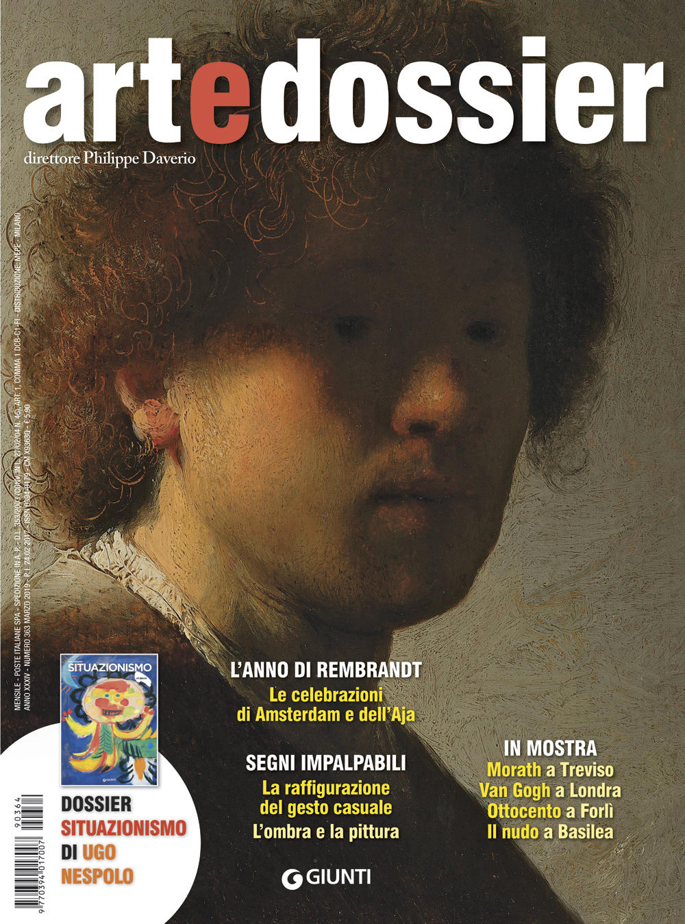 Art e dossier 364, Aprile 2019. allegato a questo numero il dossier Situazionismo di Ugo Nespolo
