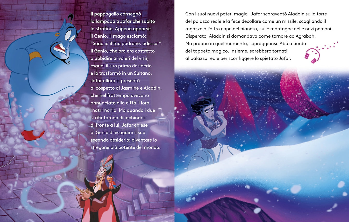 Aladdin Leggi e ascolta con QR Code. Inquadra il Qr code e ascolta