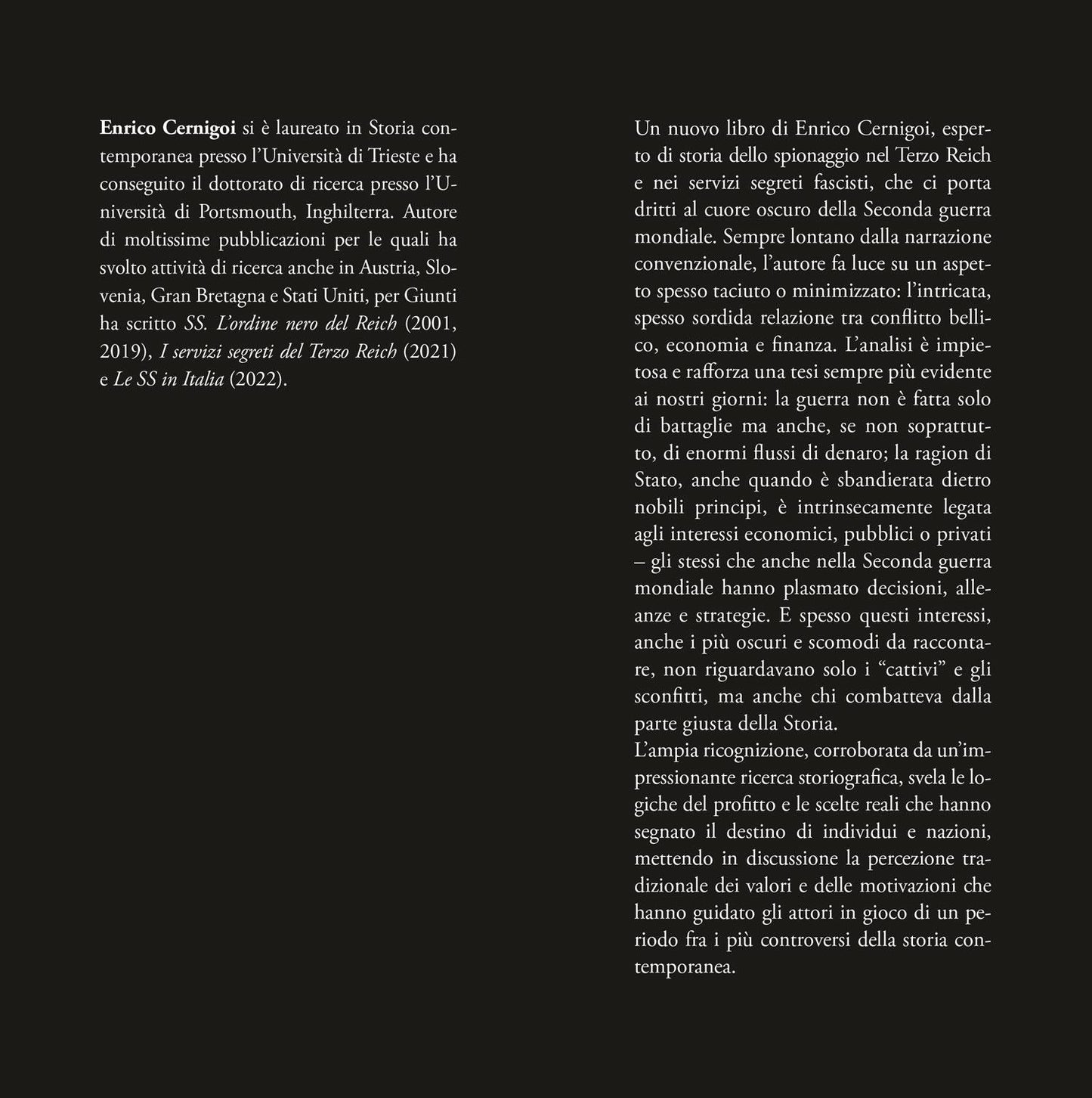 Soldi e sangue. Economia di guerra e servizi segreti: la rete invisibile tra nazisti e alleati