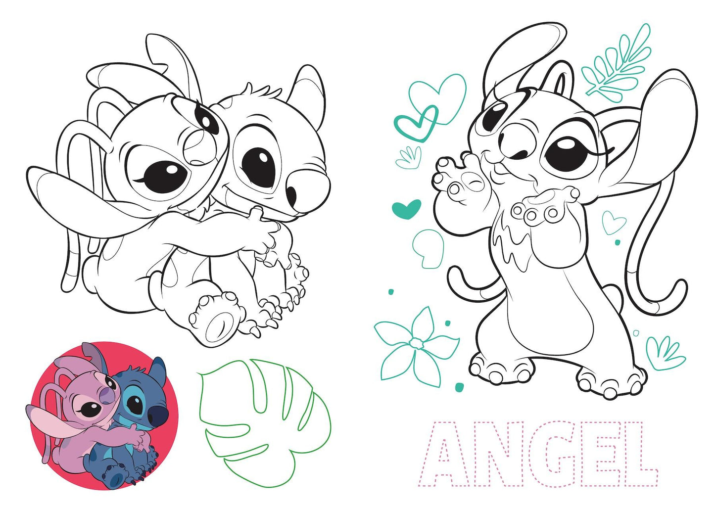 Stitch Disegna&colora - 100% Angel