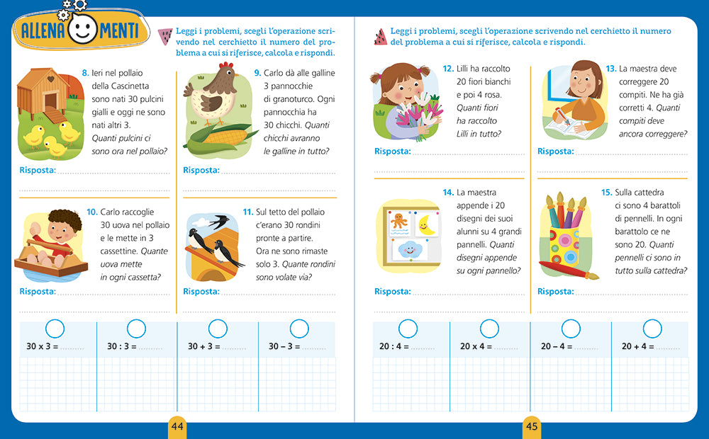 Il quaderno dei problemi di matematica classe 2. Come risolvere i problemi: metodo, esercizi e soluzioni