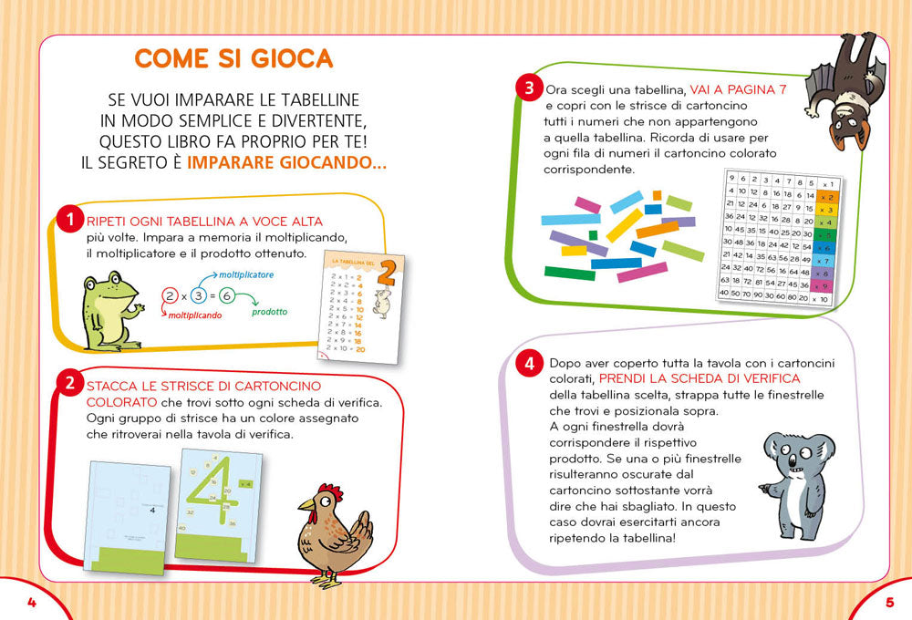 Il gioco segreto per imparare le tabelline. con poster della Tavola Pitagorica